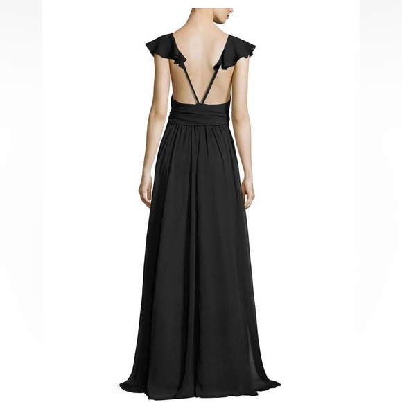 Jill Jill Stuart Ruffle Chiffon Gown MSRP $398 - Picture 2 of 13